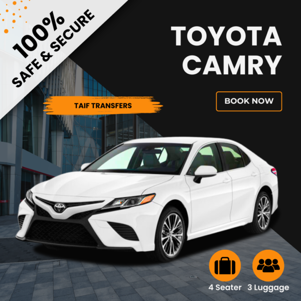 Affordable Camry Taif Transfers from Jeddah at Just 440 SAR