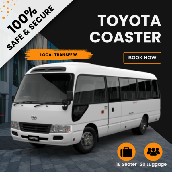 Affordable Toyota Coaster Transfers | 18-Seater Group Travel