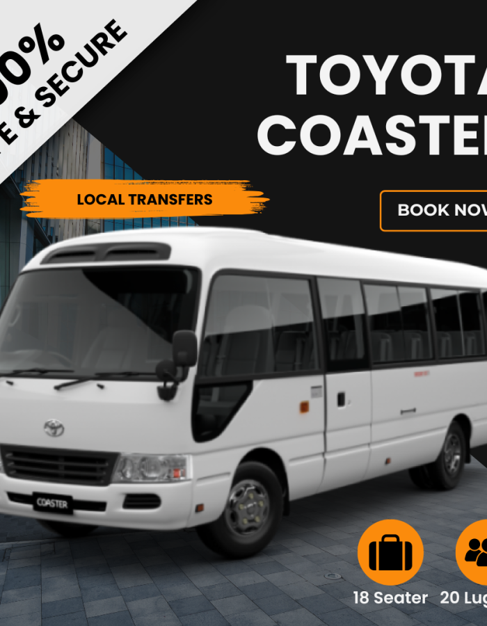 Affordable Toyota Coaster Transfers | 18-Seater Group Travel